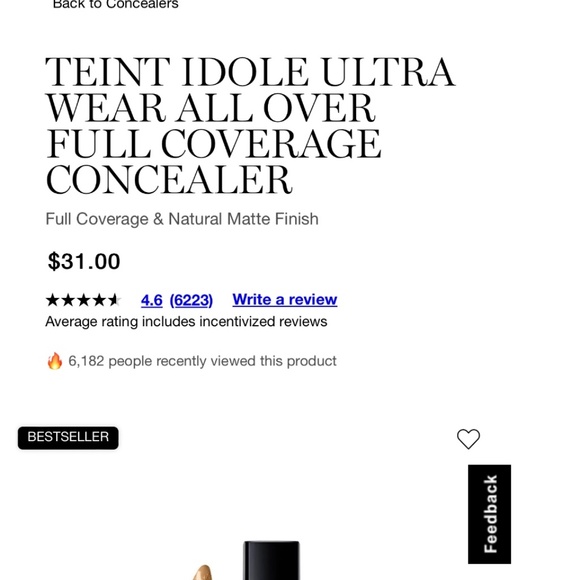 Lancome Teint Idole Ultra Wear Concealer 470 Suede (c) New Full Size Quick Ship - Picture 7 of 10